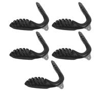 5pcs Sports Eyeglasses Pads for Eye Glasses, Black PVC Stainless Steel | Integrated Bridge Design, Simple to Install and Remove, for Marathons and Endurance Sports
