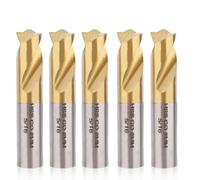 5pcs Spot Weld Drill Bit, 5/16in/8mm High Speed Steel Spot Weld Cutter Titanium Coated