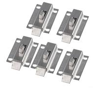 5PCS Spring Loaded Push Lock, Stainless Steel Door Latch Cabinet Window Security Hardware With Quick Release