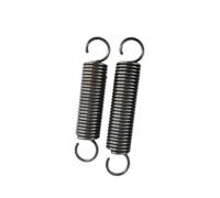 5Pcs Spring steel tension spring, Wire diameter 1.8mm Outer diameter 18mm Length 115mm, Black, 1.8x18x115mm