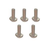 5Pcs Square Head Bolts, 304 Stainless Steel Bolt Screws Fully Thread Nut Bolt for Home, Office, Industry (M6*20)