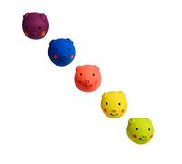 5Pcs Squeaky Latex Dog Toys,Interactive Squeaker and Chew Toys for Small Dogs,Puppy, Boredom Relief Latex Pig Balls Toys
