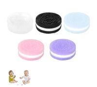 5PCS Squishy Toys, Squishy Kit, Cute Anti Stress Spielzeug, Soft Squeeze Toys Stress Relief Toy for Sensory Stimulation and Relaxation at Home School or Office Kid Purple Pink Transparent Black Blue