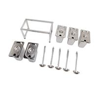 5Pcs Stainl Steel Spice Container Box Rack Stand for Kitchen Plies Countertop Inclined Holder with Polis Mirror Seasoning Box Rack for Easy A and Storage (5Pcs Box)