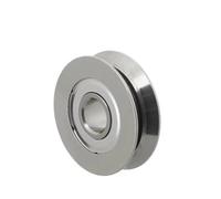 5PCS Stainless Steel 440 Micro Bearing with Groove Pulley V-U H-type SZV2-10 SZU3-12 4-12 3-4-14 6-16 SZH3-11 Winding Machine(SZV6-16 6X16X4)