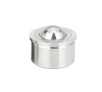 5PCS Stainless Steel Ball Transfer Units 30mm Hexagon Cap Roller Threaded Ball Conveyor Rollers Free-rotating Ball Plunger for Smooth Material Handling