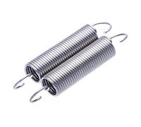 5pcs Stainless Steel Corrosion-resistant Extension Springs with Hooks, Wire Diameter 0.4mm, Outer Diameter 4mm, Length 15-120mm Uniform Stress Expansion Springs, 0.4x4.0x95mm