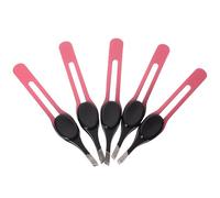 5pcs Stainless Steel Eyebrow Clips Set with Pad for Makeup and Outdoor