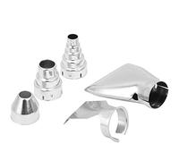 5pcs Stainless Steel Heat Gun Nozzles Suitable for Heat Shrinking, Soldering, Crafting and Other Air Mini Tool Needs