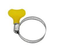 5pcs Stainless Steel Hose Clamps Pipe Clip Adjustable 10-16mm 13-19mm 16-25mm 19-29mm 22-32mm 25-38mm Worm Size Hand Tools(25-38mm)