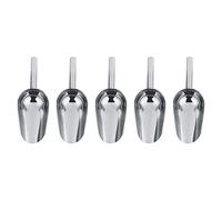 5PCS Stainless Steel Ice Scoops 7.5in Ice Scoop Small Shovel for Small Food Flour Sweet Kitchen Bar Buffet Party Pet Foods Serving Tong,Dishwasher Safe