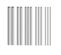5Pcs Stainless Steel Round Rods for DIY Crafts and Gear Shafts - Durable, Rust-Resistant, Various Diameters and Lengths(2.5mm 5pcs 200mm)