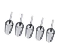 5Pcs Stainless Steel Sweet Scoops & Ice Tongs Set, 7.5 Wedding Candy Buffet Tools Serving Utensils for Parties, Restaurants, Bars Home Kitchen (5*Shovel)