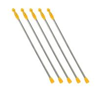 5pcs Stainless Steel Telescopic Sprayer Wand Adjustable for Garden Use | Extension Rod, Corrosion Resistant Build, Ergonomic Grip, Backyard Maintenance, Tall Trees and Beds