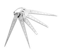 5PCS Stainless Steel Welding Taper Feeler Gauge Set 10mm Range Portable Measuring Tool for Hole Gap Inspection