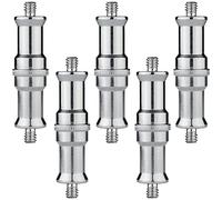 5PCS Standard 1/4 to 3/8 inch Metal Male, Camera Screw Adapter Convertor Threaded Screw Adapter Spigot Stud for Studio Light Stand Tripod Shoulder Rig Lighting Equipment Camera Cage Monopod
