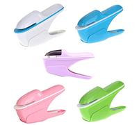 5PCS Stapleless Stapler, Manual Staplers, Portable Staple-Free Stapler for Booklet Brochures, Newspapers, Leaflets