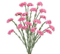 5pcs Statice Artificial Flowers 64cm Pink Fake Flowers with Long Stem Faux Statice Sea Lavender Spray Stems for Home Wedding Bouquet Flora Arrangements Office Table Centerpieces Decoration