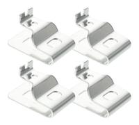 5pcs Steel Belt Clip Hook for Tool Carry with Screws, Silver | 4.5x2.8x1.8cm Size, Smooth Surface, Quick Access, for Driver and Impact Drill Use