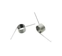 5Pcs Steel V-shaped Torsion Spring Wire Diameter 0.3mm 60°/90°/120°/180° Outer Diameter: 1.5mm-5mm Length: .8mm(6 Laps )(1.8mm(6 laps )/4mm,0.3mm(60°))