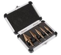 5pcs Step Drill Bit Set Hss Multiple Hole 50 Sizes Cobalt Titanium Conical Carbide Drill(5pcs with box)