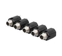 5Pcs Stereo Jack Socket Stereo Jack 6.35mm Stereo Jack Connector,2 Channel Input Guitar Stereo Jack Socket Instrument Accessory 3P Guitar Stereo Jack Socket for Replacement