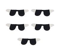 5pcs Sticky Bra Strapless U Shape Cup Deep Plunge Silicone Push Up Adhesive Bra for Women Wedding (C)