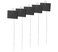 5pcs Stone Plant Labels for Garden and Potted Plants Stainless Steel