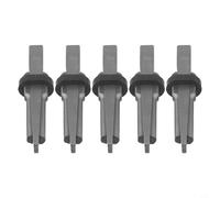 5pcs Stone Splitting Wedge and Feather Shim Set, Heavy Duty Spring Steel Rock Splitter Tools for Stone Breaking, Masonry, Concrete, Marble, Granite Cutting and(20 * 190mm)