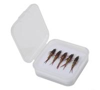 5PCS Stonefly Nymph Flies, Realistic, for Fresh/Saltwater, Trout
