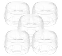 5pcs Stove Knob Protective Cover for Kitchen Safety Guard | Pvc round Design, Child Safety Use, Helps Protect Stove Knob and Oven Controls in One Pack