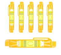 5PCS String Line Level Mini Hanging String Level Tools Bubble Spirit Post Level Measuring Layout Tools for Building Trades Bricklaying Tiling Engineering Surveying Metalworking(Yellow)