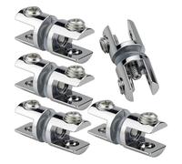 5Pcs Strong Glass Clamps Supports 5-10mm Thick Glass Shelf Brackets Set for Kitchen Shelves & Glasses Wall Mounts Strong Clamp