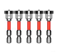 5pcs Strong Magnetic Positioning Screwdriver Bits Set 50mm Steel Cross Head for Electric Drill Hand Drill and Lithium Drill for Elite Concentricity Anti
