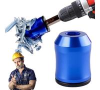 5Pcs Strong Magnetic Screw Ring - Screwdriver Bit Set with Strong Magnetic 6.35mm Hex Shank, for Hex Screwdriver and Power Bits Screwring Powerbits (Blue)