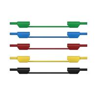 5pcs Strong Multimeter Test Cables PVC & Metal Wire 4mm Banana Plugs Cord Easy To Use For Electronic Devices Electronic Test Cord Set