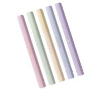 5Pcs Student Study Fluorescent Highlighters 5 Color Gentle on Eyes Fluid Inks Flows for Textbook Annotation and Highlighters for Note Taking