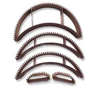 5Pcs styling coiler set Bump it Volume Hair hair accessory Hair bumps for volume insert Fluffy hairdressing tools for women and girls (Brown)