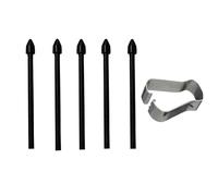 5PCS Stylus Pen Nibs Compatible for Samsung Galaxy S24 Ultra S23 Ultra Tab S9 Tab S8, Stylus Pen Replacement Tips Touch Screen S-Pen Pencil Tip Kit with Removal Tweezer (Black)
