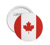 5Pcs Support Canada Round Button Badge I Stand With Canada Pin Canadians Flag Design Small