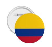 5Pcs Support Colombia Round Button Badge I Stand With Colombia Pin Colombian Flag Design Large