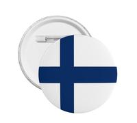 5Pcs Support Finland Round Button Badge I Stand With Finland Pin Finns Flag Design Medium