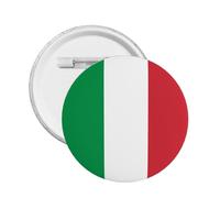 5Pcs Support Italy Round Button Badge I Stand With Italy Pin Italian Flag Design Medium