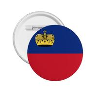 5Pcs Support Liechtenstein Round Button Badge I Stand With Liechtenstein Pin Liechtenstein Flag Design Large