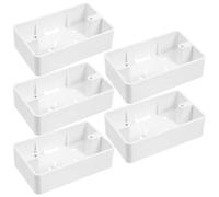 5pcs Surface Mount Outlet Box, 1 Gang Outlet Junction Box ABS Electrical Enclosure Box, Plastic Electrical Box Insulation Box for Home Electrical Box Extender