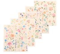 5Pcs Swedish Dishcloths for Kitchen Dish Towels Absorbent and Quick-Drying Dish Cloths Reusable itchen Dish Rags Washable Cellulose Sponge Cloths 7.5 x 6.7inch (5pcs Ayaka)