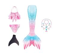 5pcs Swimsuit With Bracelet Necklace Earrings Set, Take Beautiful Photos Of Your Kids