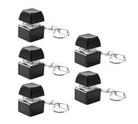 5Pcs Switches Mechanical Keyboards Tester for Stress Relief and Fidgets Fun Portable with Keychain Attachment Desk Toy