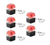 5Pcs Switches Mechanical Keyboards Tester for Stress Relief and Fidgets Fun Portable with Keychain Attachment Pocket Stress Reliever