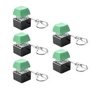 5Pcs Switches Mechanical Keyboards Tester for Stress Relief and Fidgets Fun Portable with Keychain Attachment Pocket Stress Reliever